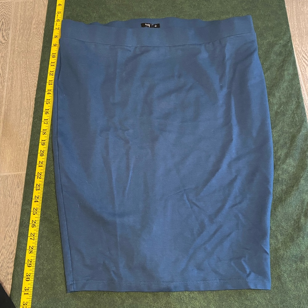Classic Blue Torrid Pencil Skirt- size 2